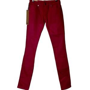 Ksubi Low Rise Skinny Leg Slim Denim Coated Jeans Super Stretch Women's 25 NWT